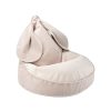 Interiors Chevron Down Icon Wigiwama | Wigiwama Velvet Dusty Beige Bunny Beanbag