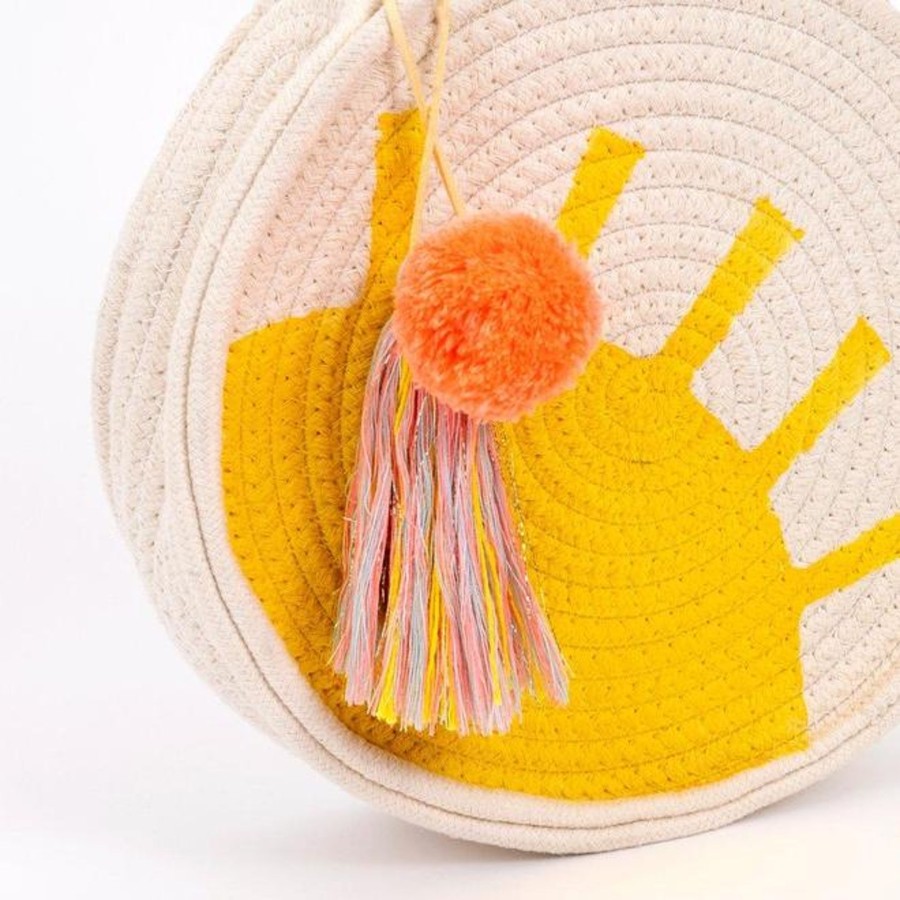 Toys Meri Meri Pre-School | Meri Meri Sun Woven Cotton Rope Bag