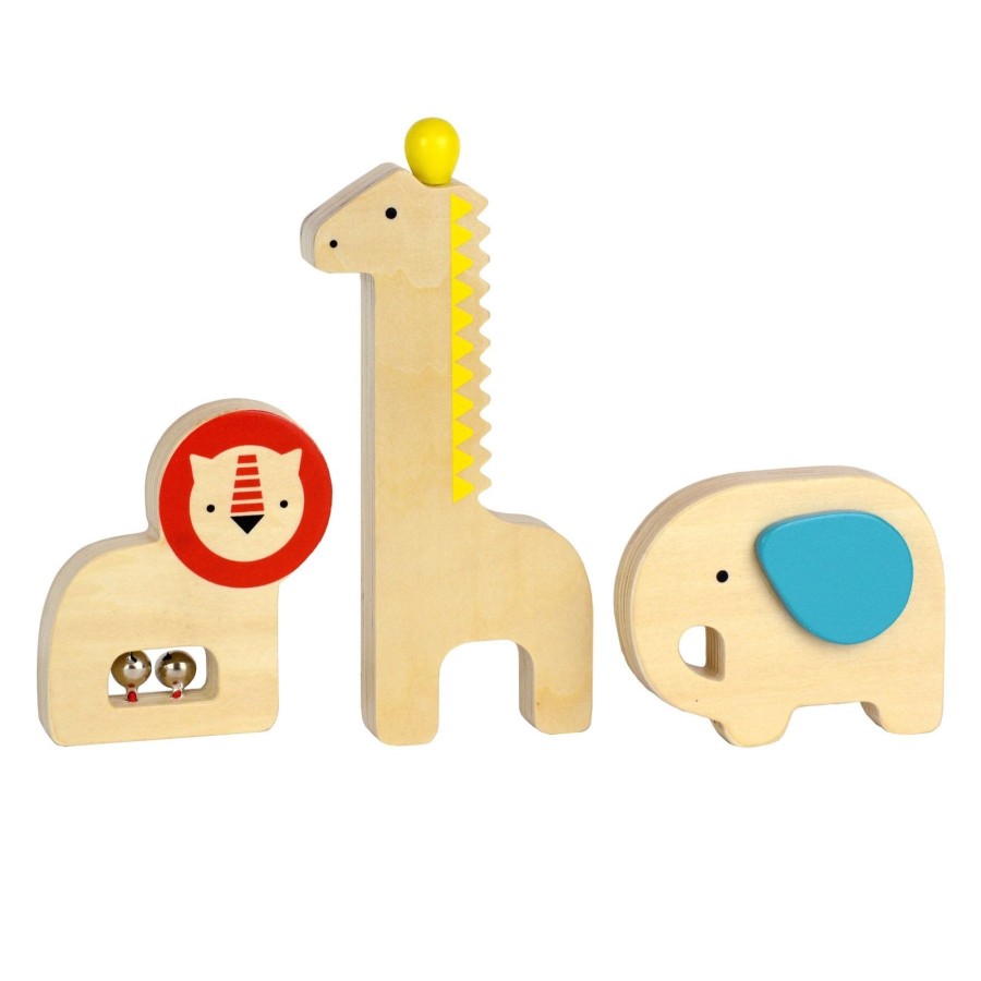 Toys Petit Collage Musical Toys | Petit Collage Musical Menagerie Wooden Instruments