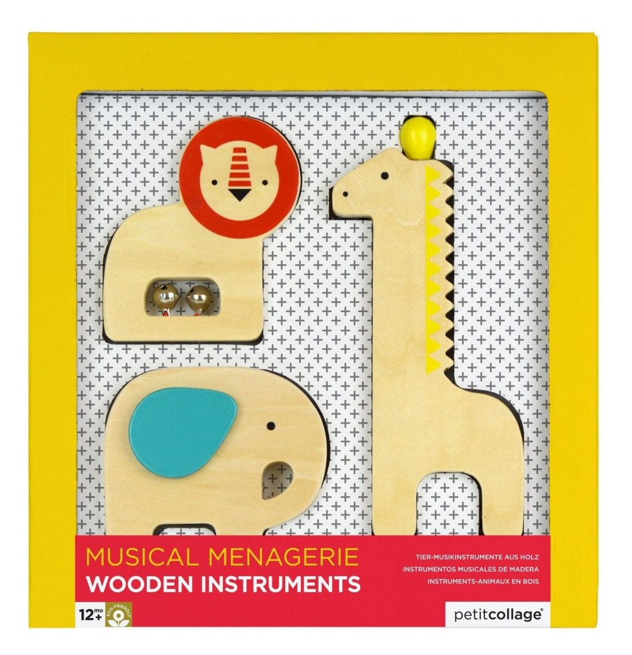 Toys Petit Collage Musical Toys | Petit Collage Musical Menagerie Wooden Instruments