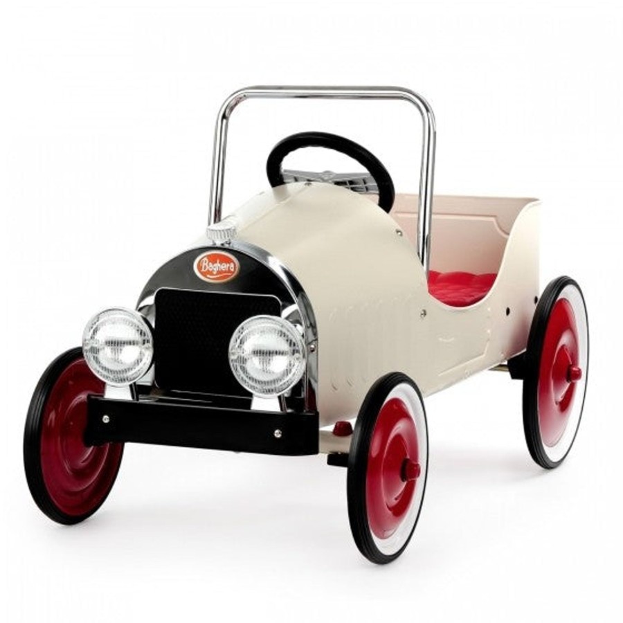 Toys Baghera Walkers, Prams, Trikes, Ride On Cars | Baghera Classic White Pedal Car