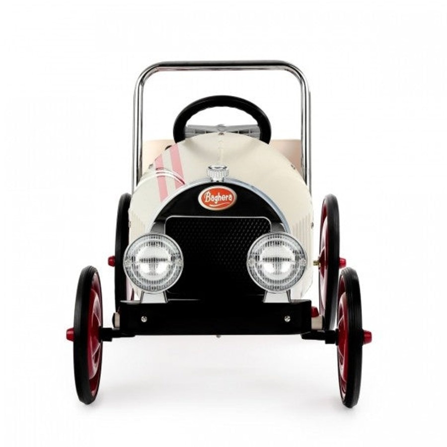 Toys Baghera Walkers, Prams, Trikes, Ride On Cars | Baghera Classic White Pedal Car