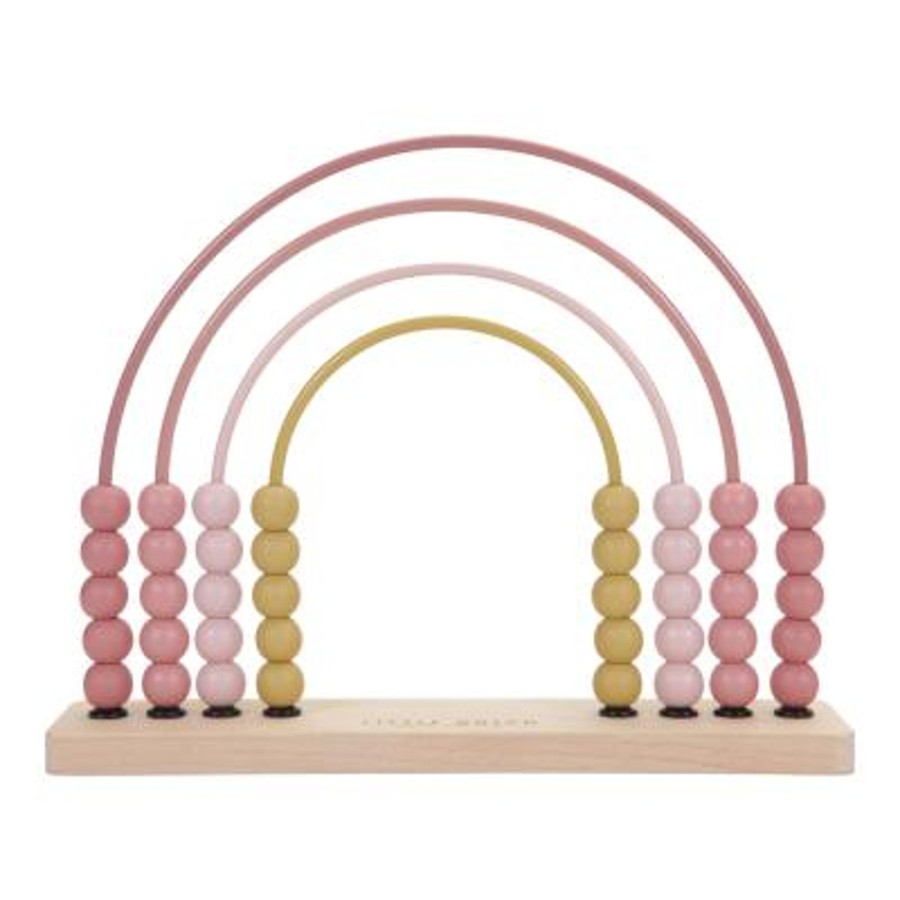 Toys Little Dutch Pre-School | Little Dutch Rainbow Abacus Pink