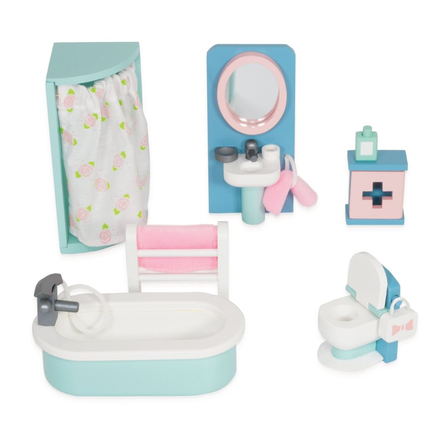 Toys Le Toy Van Wooden Dolls House Furniture | Le Toy Van Daisylane Bathroom