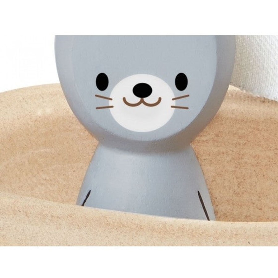 Toys Plan Toys / Plan City Bath Toys | Wooden Bath Toy Seal Boat