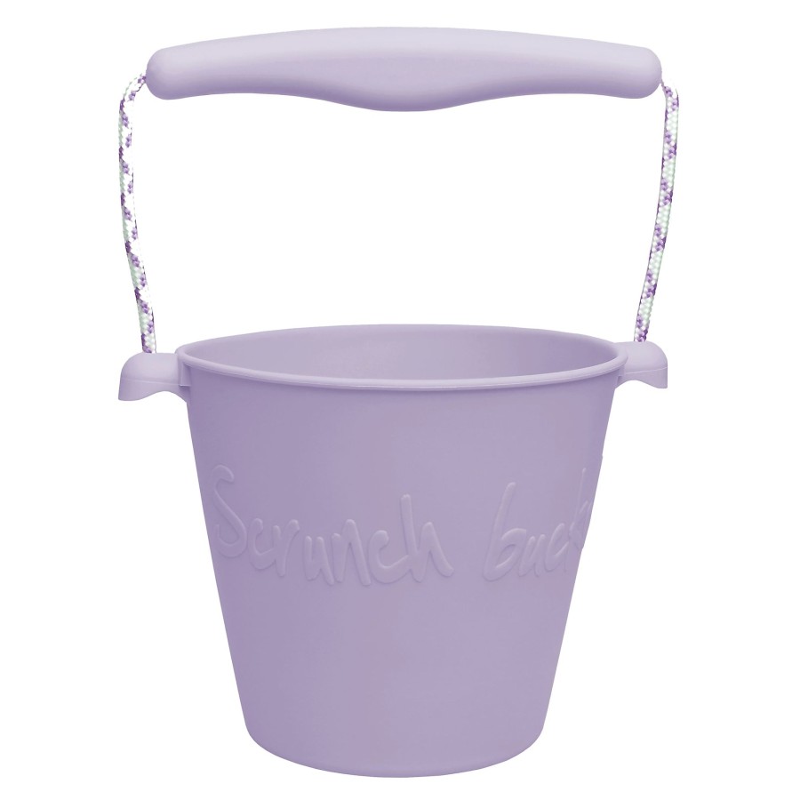 Toys Bigjigs Toys Pre-School | Scrunch Bucket Pale Lavender