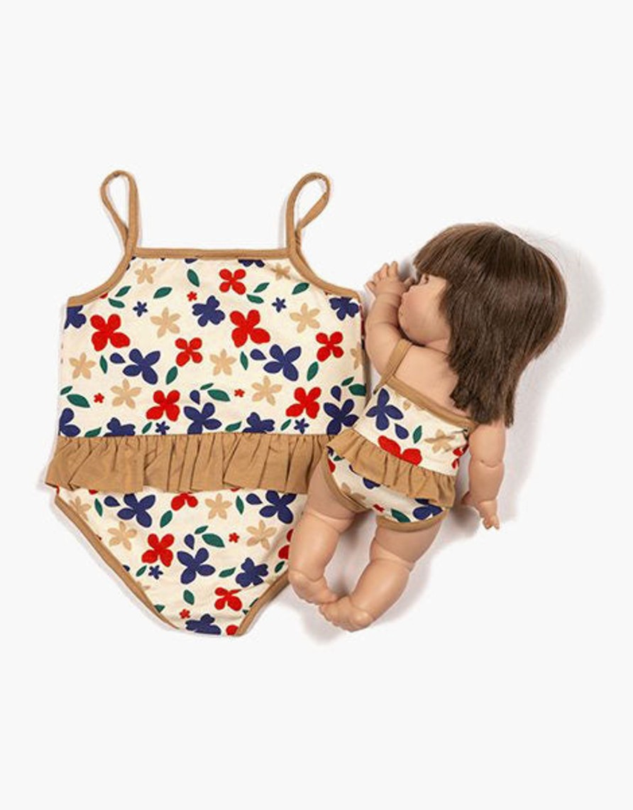 Toys Minikane Pre-School | Minikane Duo Collection "Bahia" One Piece Swimsuit In Mona Jersey