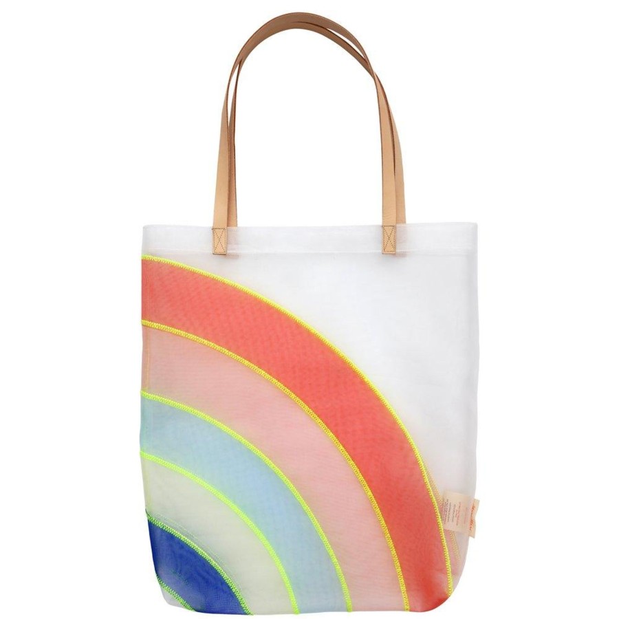 Toys Meri Meri Pre-School | Meri Meri Rainbow Mesh Tote Bag