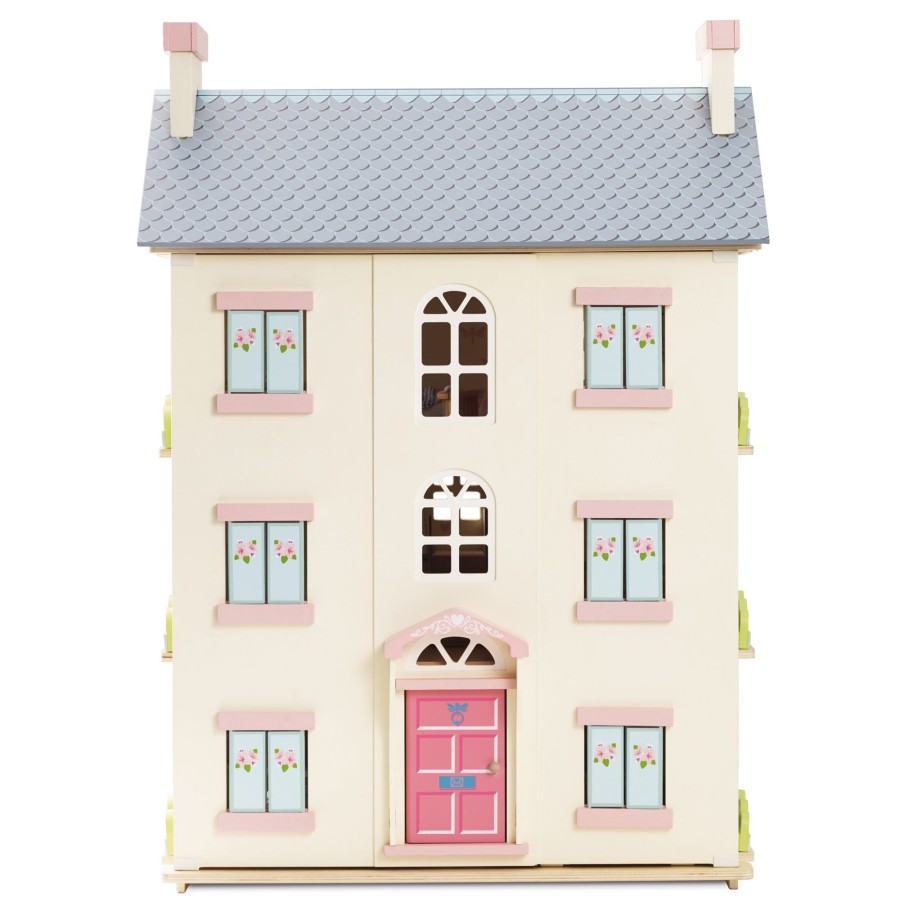 Toys Le Toy Van Wooden Dolls Houses | New Look Cherry Tree Hall + Furniture - Bundle