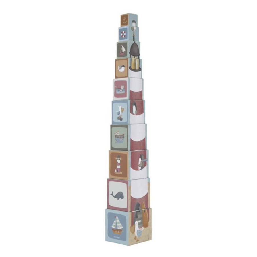 Toys Little Dutch Pre-School | Little Dutch Sailors Bay Stacking Blocks