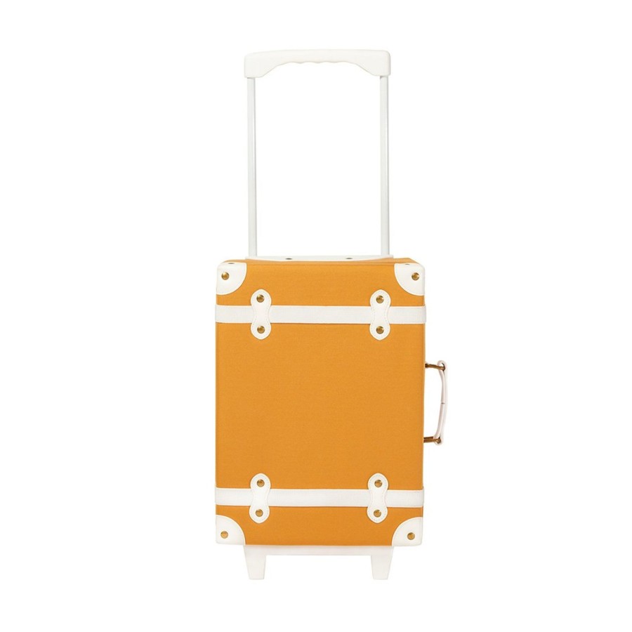 Accessories Chevron Down Icon Olli Ella | Olli Ella See-Ya Suitcase Apricot