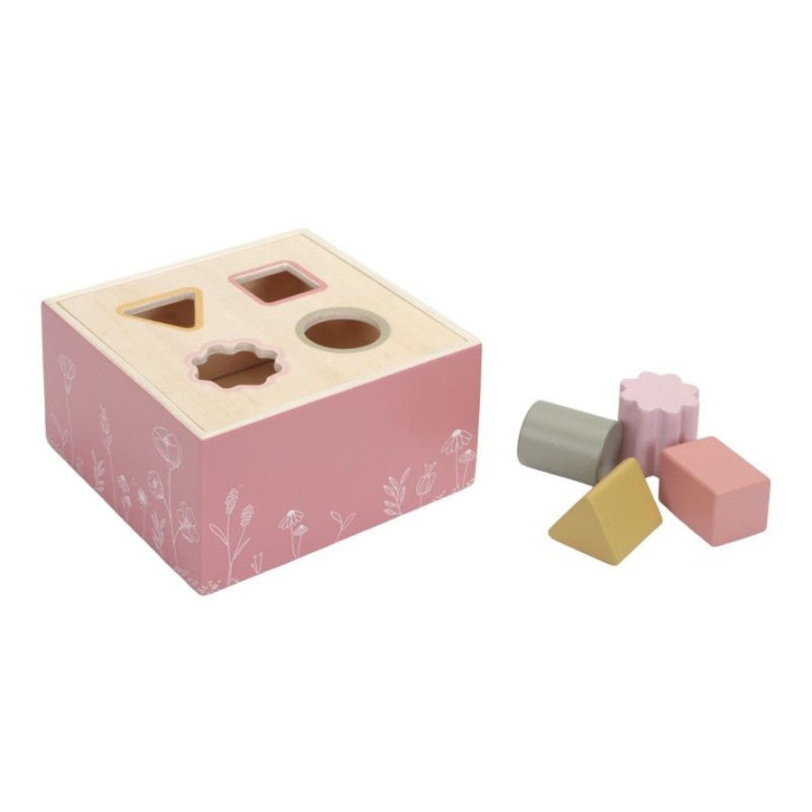 Toys Little Dutch Blocks And Stacking | Little Dutch Wooden Shape Sorter Flowers