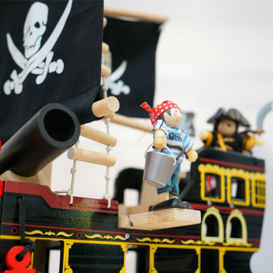 Toys Le Toy Van Pirates | Le Toy Van Barborossa Wooden Pirate Ship