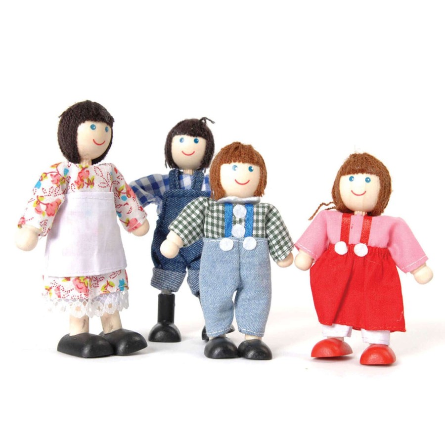 Toys Bigjigs Toys Dolls | Bigjigs Farm Family