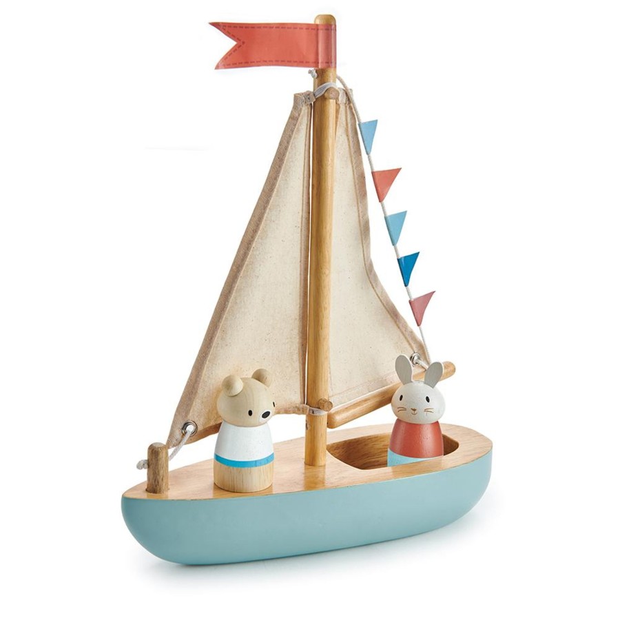 Toys Tender Leaf Toys Pre-School | Tender Leaf Toys Sailaway Boat