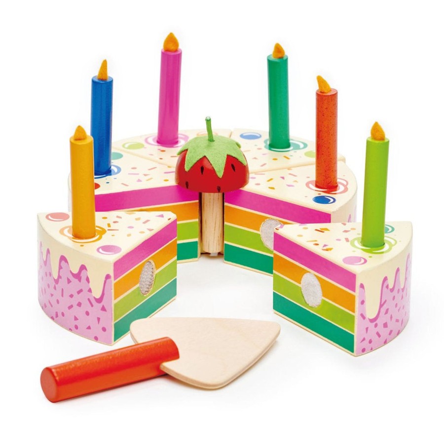 Toys Tender Leaf Toys Role Play | Tender Leaf Toys Rainbow Birthday Cake