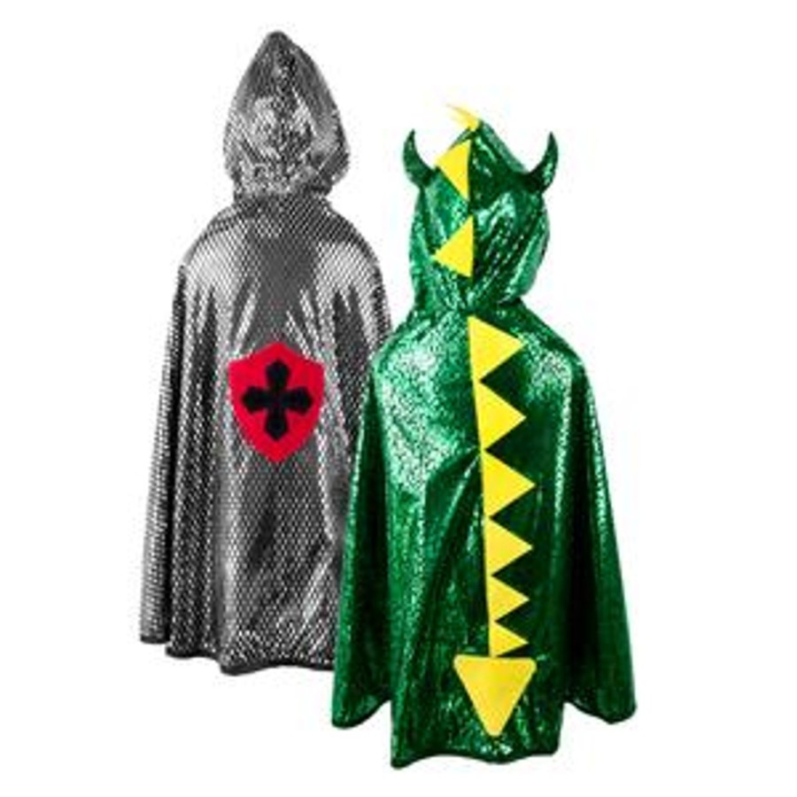 Toys Great pretenders Role Play | Great Pretenders Reversible Dragon Knight Cape