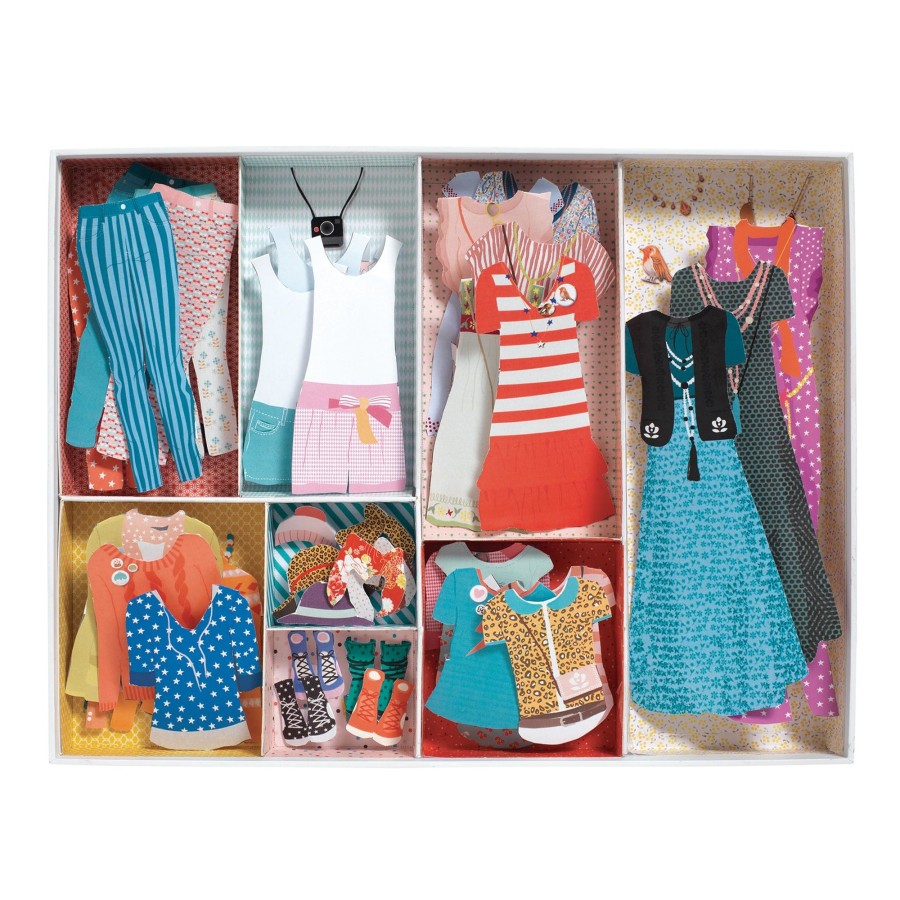 Toys Djeco Dolls | Djeco Paper Dolls One Big Dressing Room