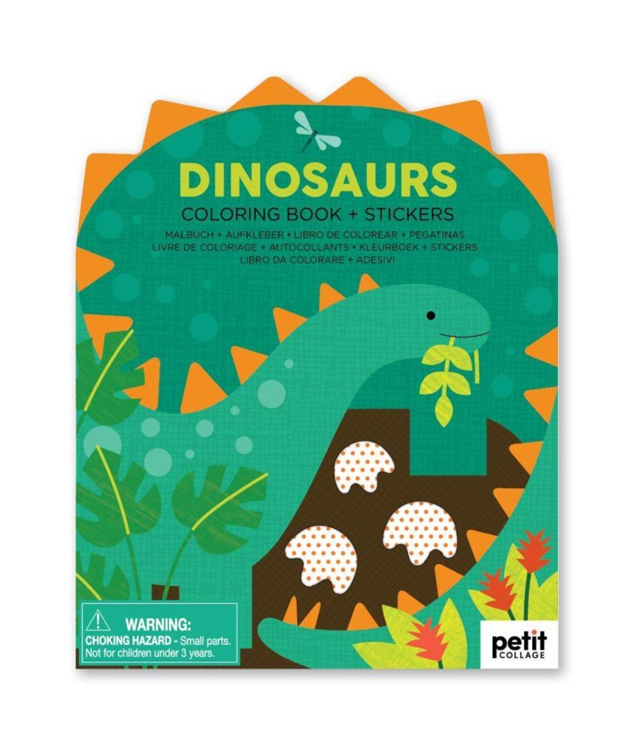 Arts & Craft Chevron Down Icon Petit Collage | Petit Collage Dinosaur Colouring Book