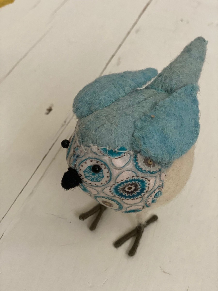 Toys Fiona Walker Gifts Under £25 | Fiona Walker Small Standing Print Robin Blue