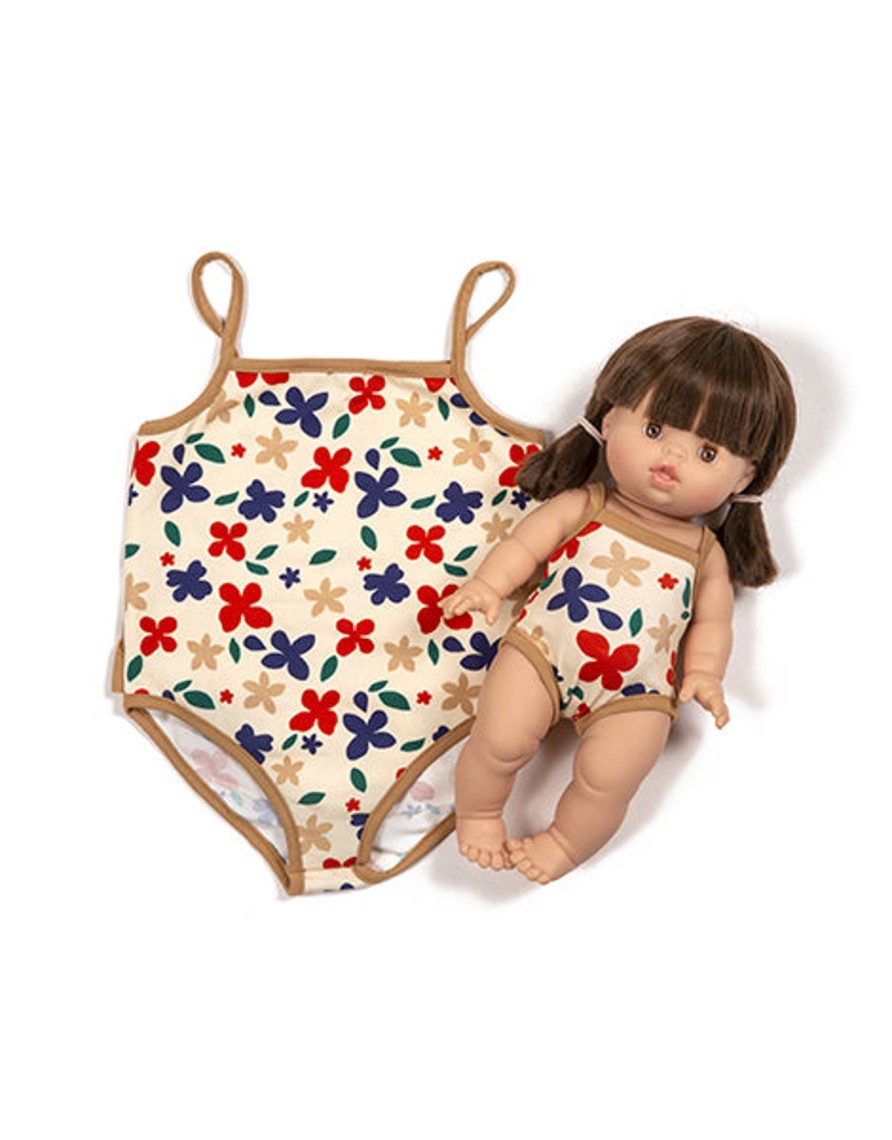 Toys Minikane Dolls | Minikane Duo Collection "Bahia" One Piece Swimsuit In Mona Jersey