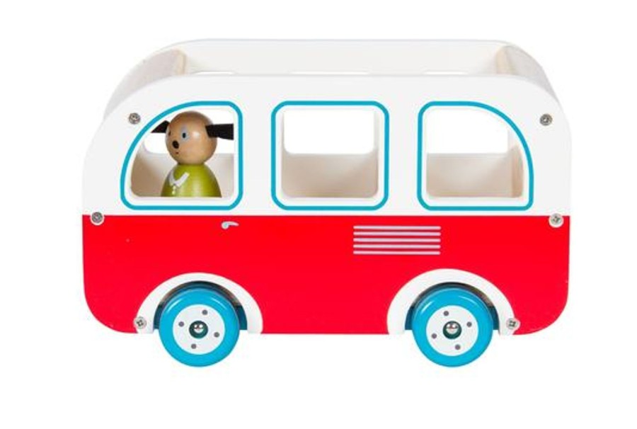 Toys Moulin Roty Cars And Trucks | Moulin Roty Wooden Bus