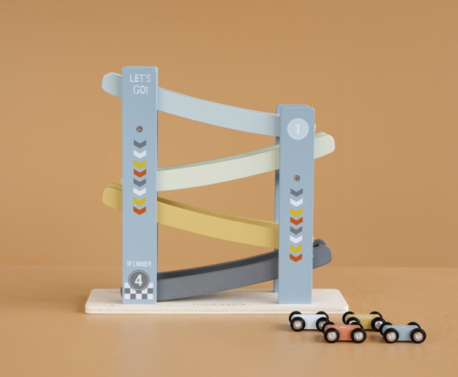 Toys Little Dutch Garages & Cars | Little Dutch Ramp Racer Cars Blue