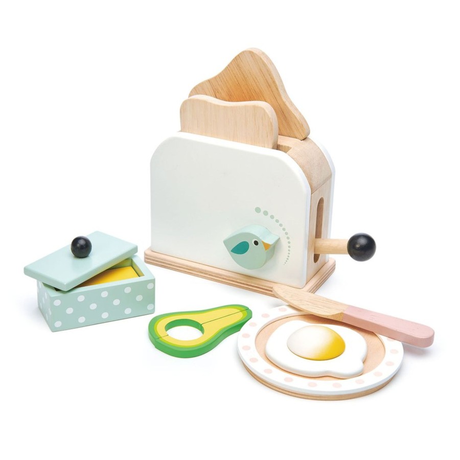 Toys Tender Leaf Toys Pots, Pans & Kitchen Equipment | Tender Leaf Toys Breakfast Toaster Set