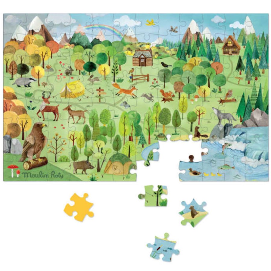 Toys Moulin Roty Puzzles | Moulin Roty Forest Puzzle