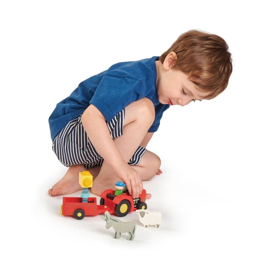 Toys Tender Leaf Toys Gifts Under £25 | Tender Leaf Toys Tractor And Trailer