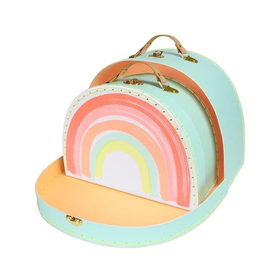 Interiors Chevron Down Icon Meri Meri | Rainbow Suitcase Set Meri Meri