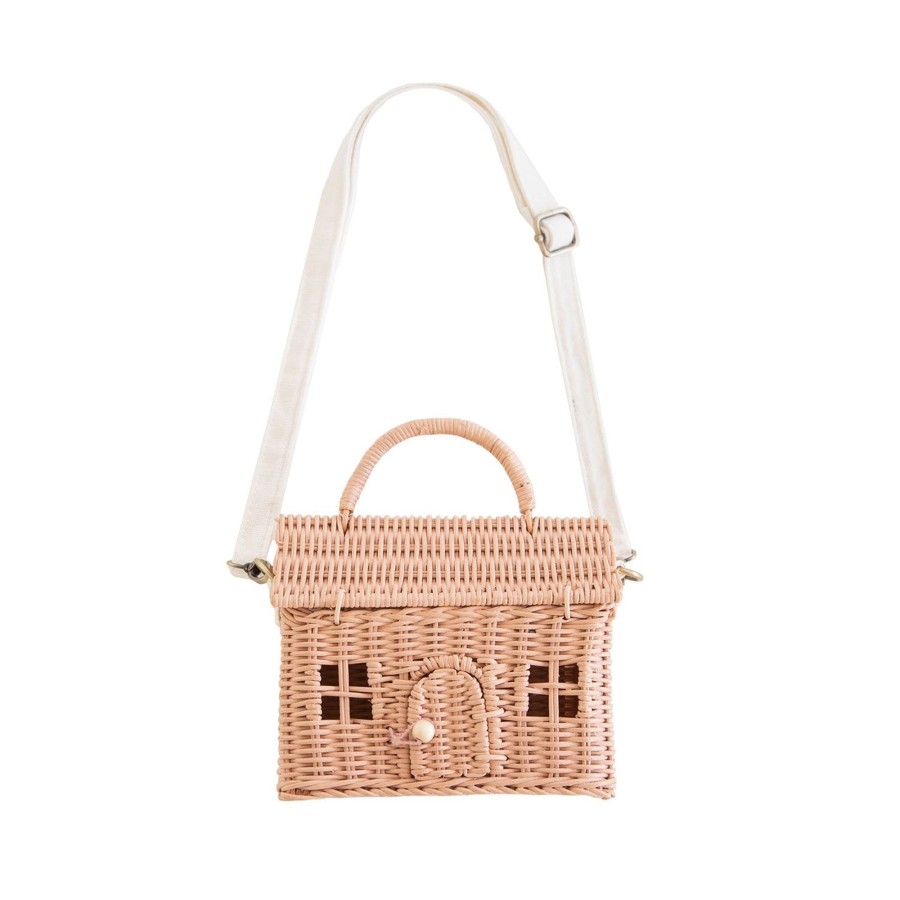 Accessories Chevron Down Icon Olli Ella | Olli Ella Casa Bag Rose