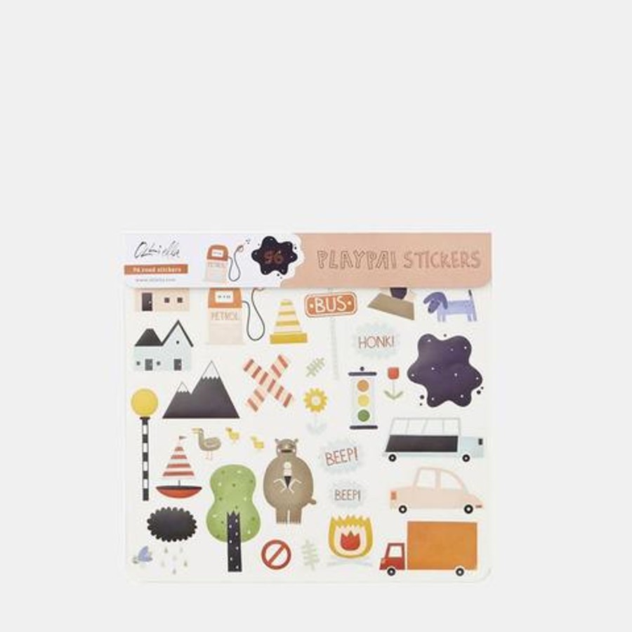 Toys Olli Ella Games & Books | Olli Ella Playpa Stickers Road