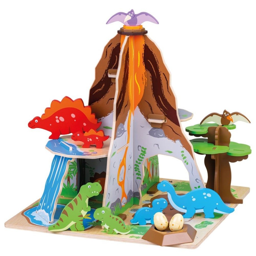 Toys Bigjigs Toys Pirates, Castles And Farms | Bigjigs Dinosaur Island