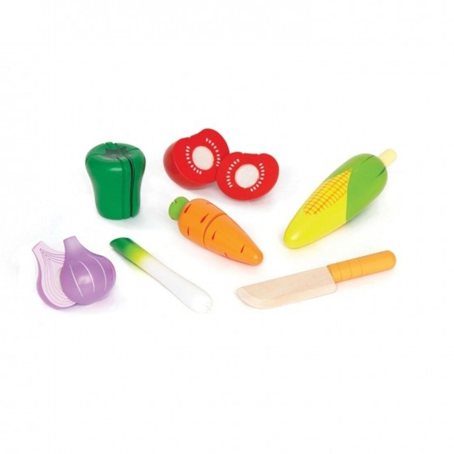 Toys Hape Toys Wooden Play Food | Hape Cutting Vegetables Set