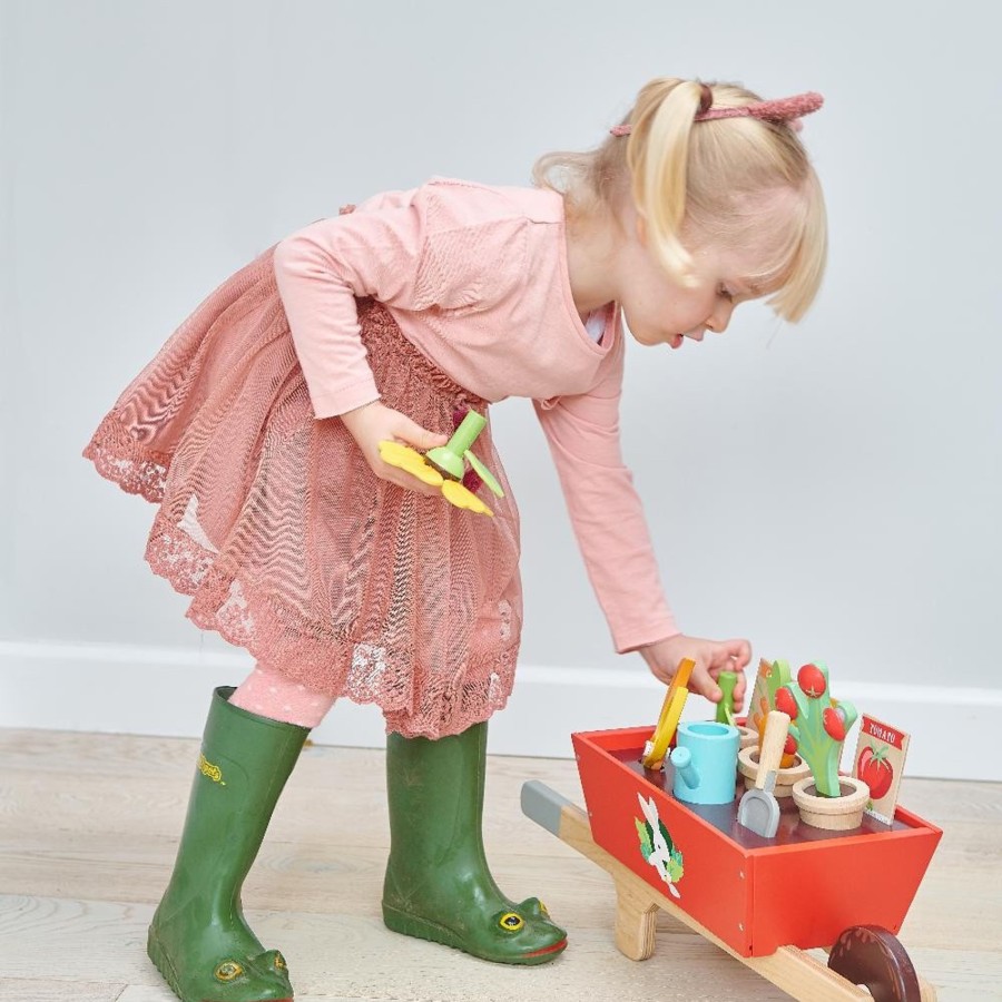 Toys Tender Leaf Toys Role Play | Tender Leaf Toys Garden Wheelbarrow Set