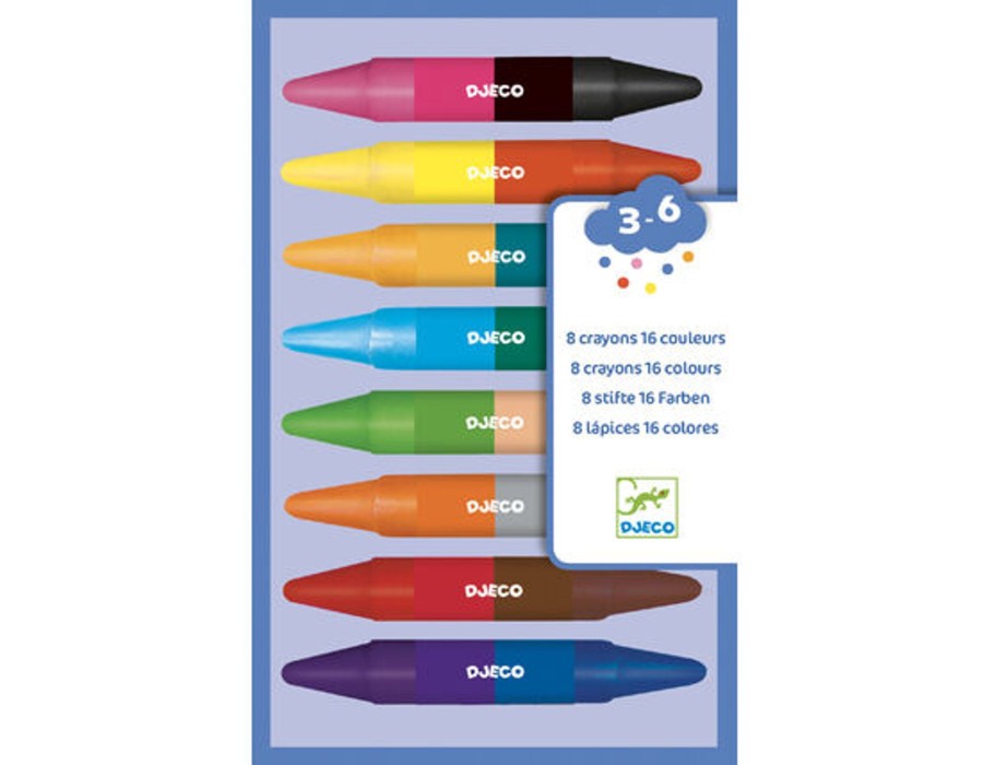 Toys Djeco Gifts Under £25 | Djeco Double Ended Wax Crayons