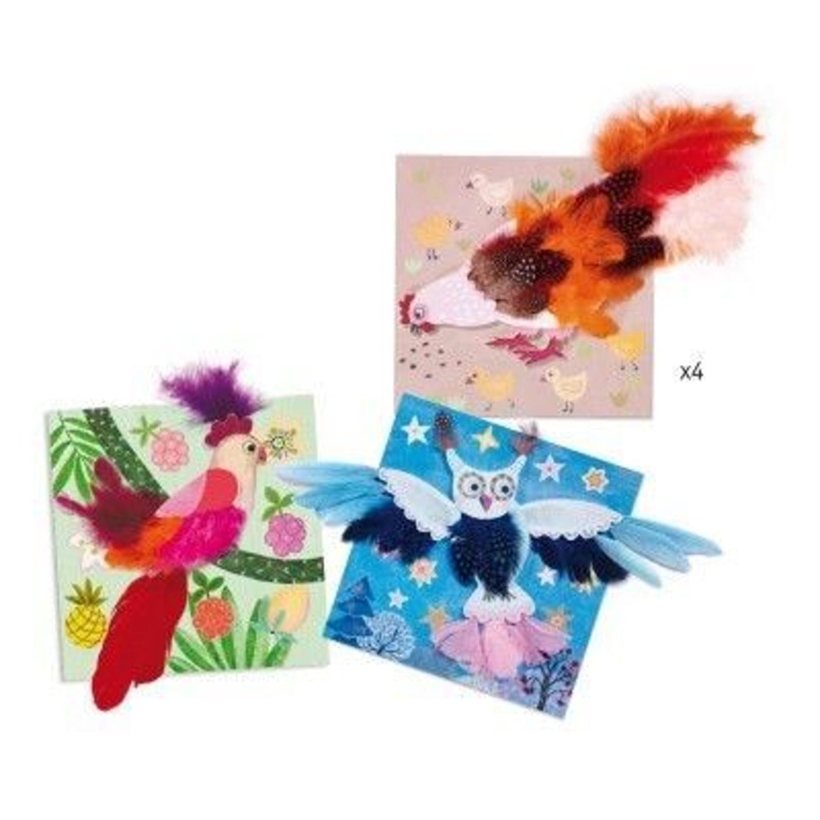 Toys Djeco Gifts Under £25 | Djeco Chic Feather Picture Birds