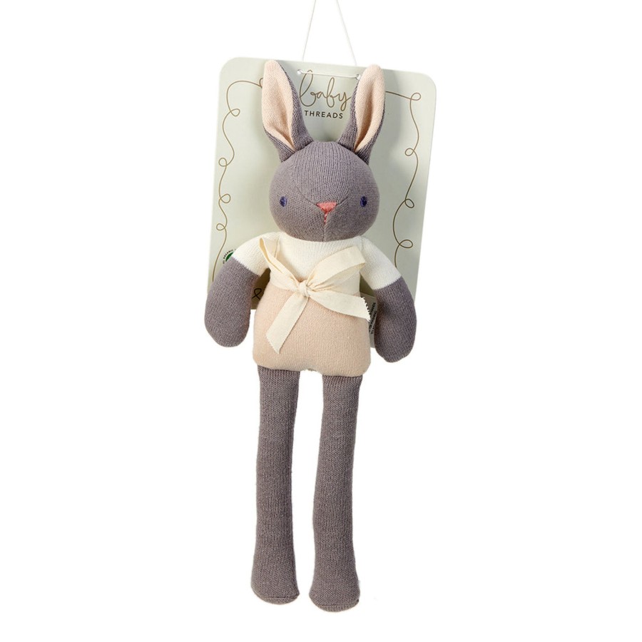 Toys Tender Leaf Toys Gifts Under £25 | Threadbear Designs Baby Threads Grey Bunny Doll