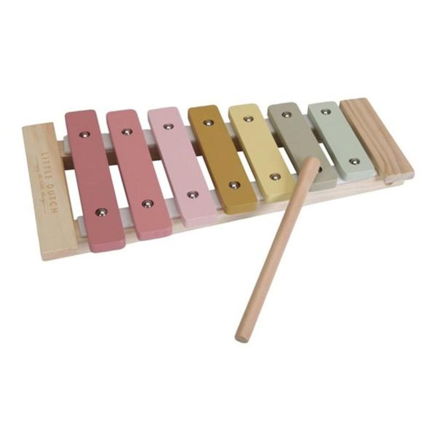 Toys Little Dutch Musical Toys | Little Dutch Wooden Xylophone Pink