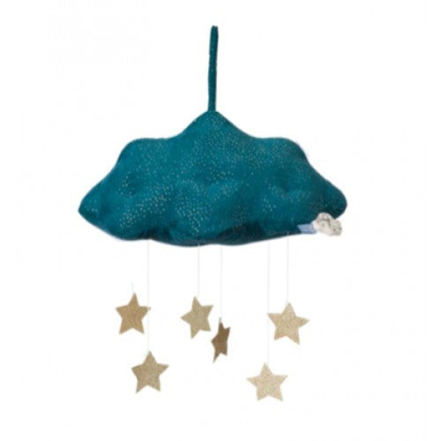 Toys Cottage Toys-UK Mobiles | Cloud And Stars Mobile Blue