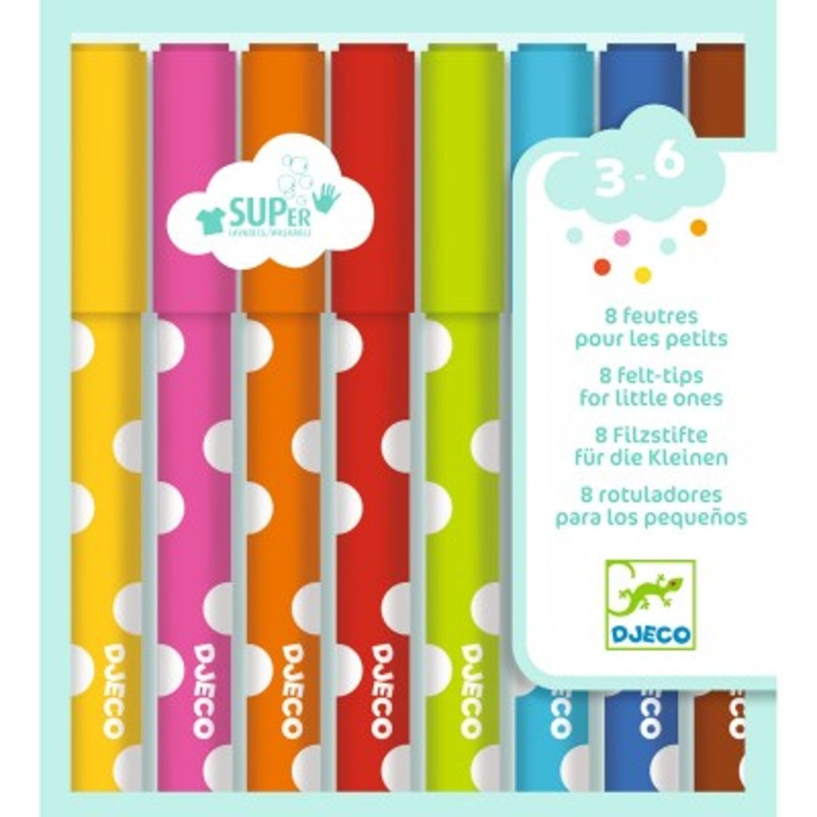 Arts & Craft Chevron Down Icon Djeco | Djeco Felt Tip Pens For Young Children